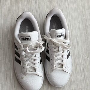 Adidas Cloudfoam White and Black Shoes